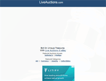 Tablet Screenshot of liveauctions.com